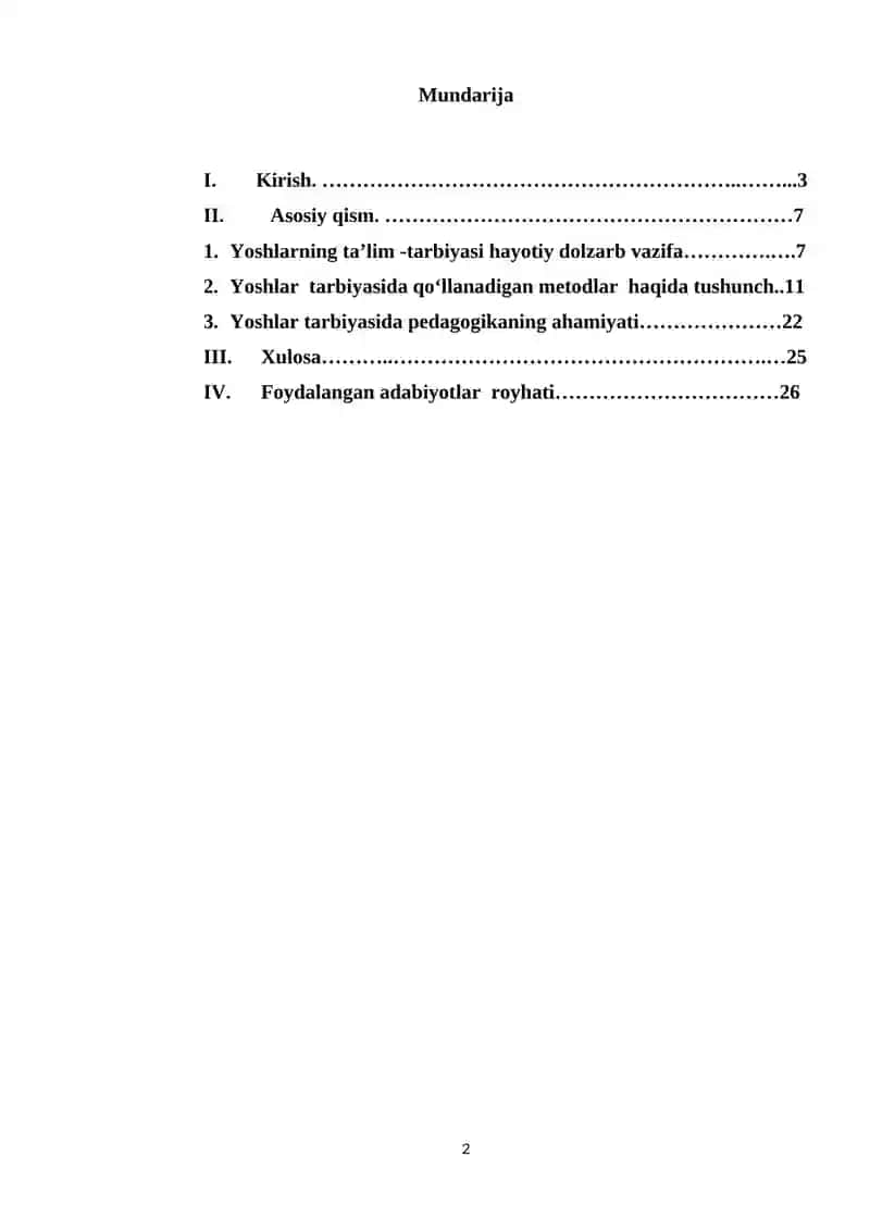 YOSHLAR TA’LIM-TARBIYASI MUAMMOLARI TADQIQ ETISHNING METODLAR 2