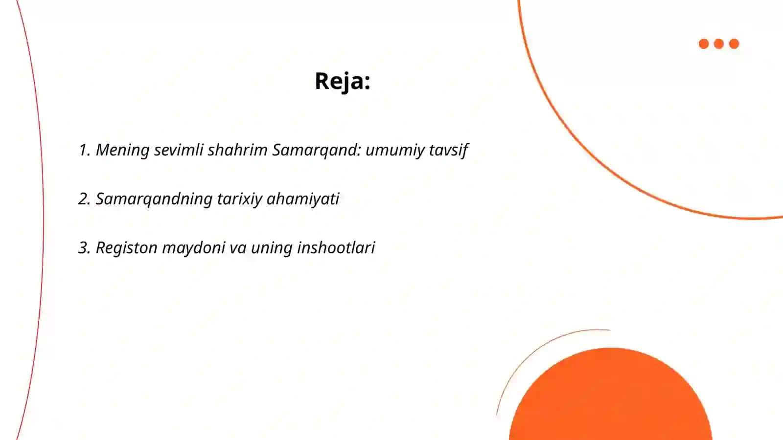 Mening sevimli shahrim Samarqand 2
