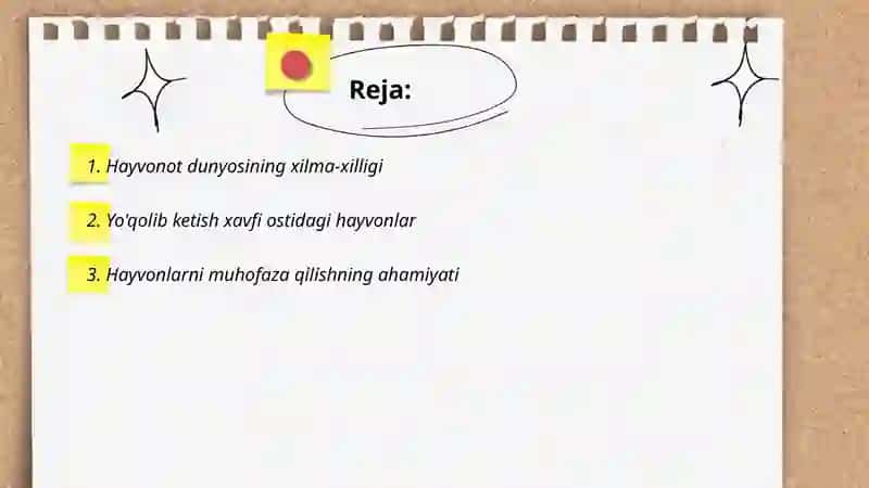 Hayvonot dunyosi va uning muhofazasi 2