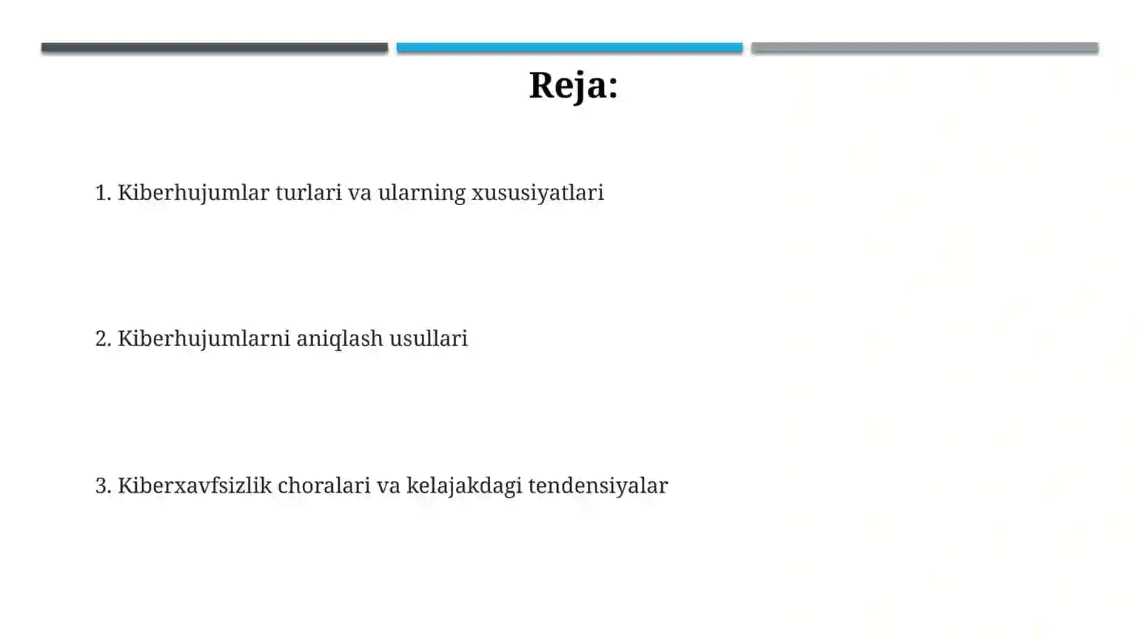 Kiberhujumlar turlari va ularni aniqlash turlari 2
