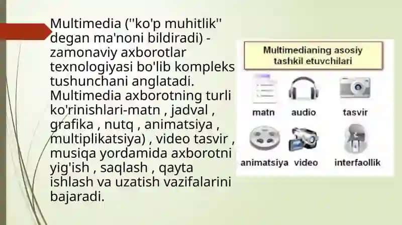 Multemediadan foydalanish 2