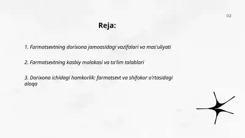 Farmatsevt- dorixona jamoasining a 'zosi 2