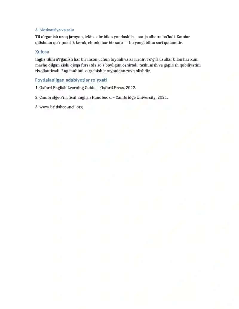 INGLIZ TILINI O‘RGANISHNING FOYDASI VA SAMARALI USULLARI 2