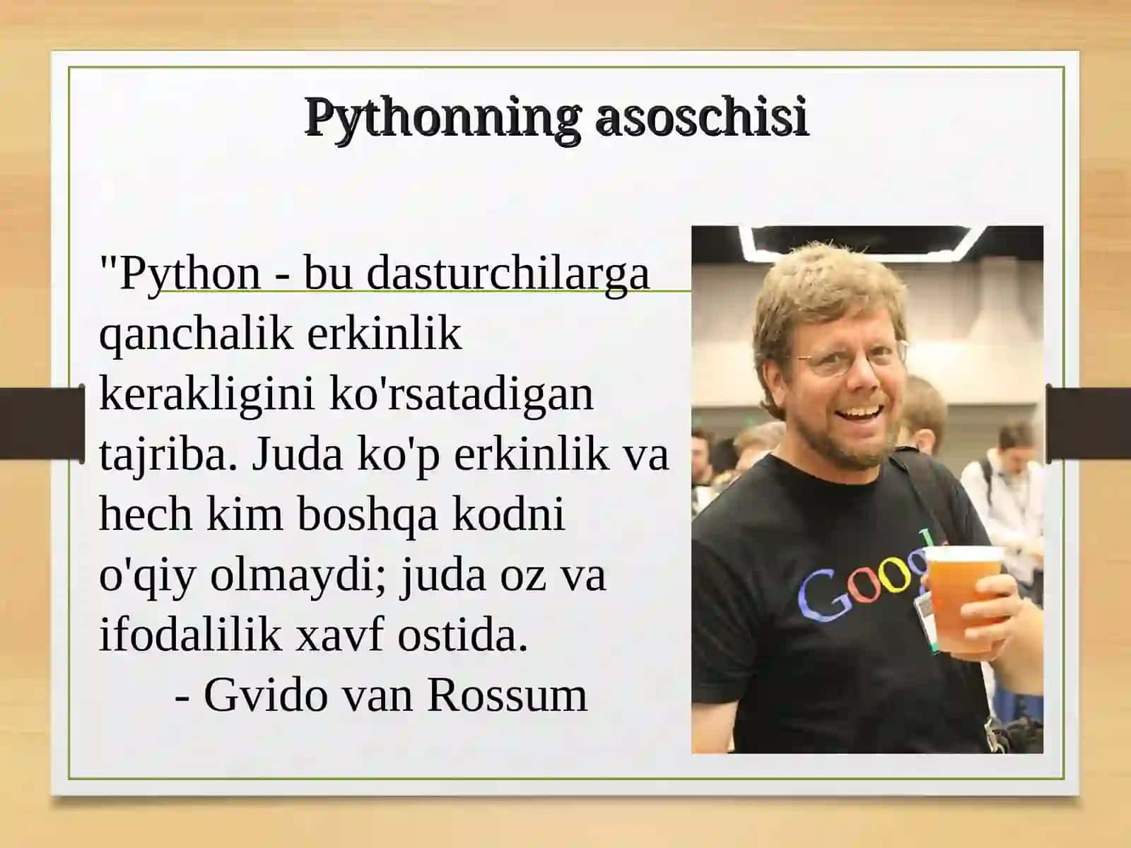 Python ma'ruza matni 2