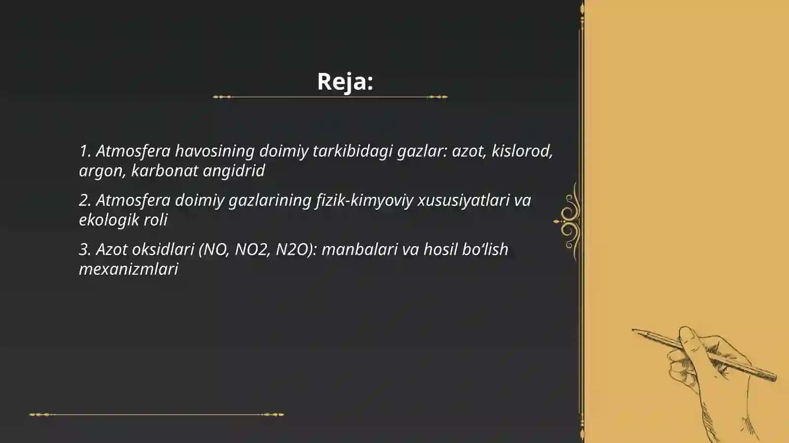Atmosfera havosining tarkibi 2