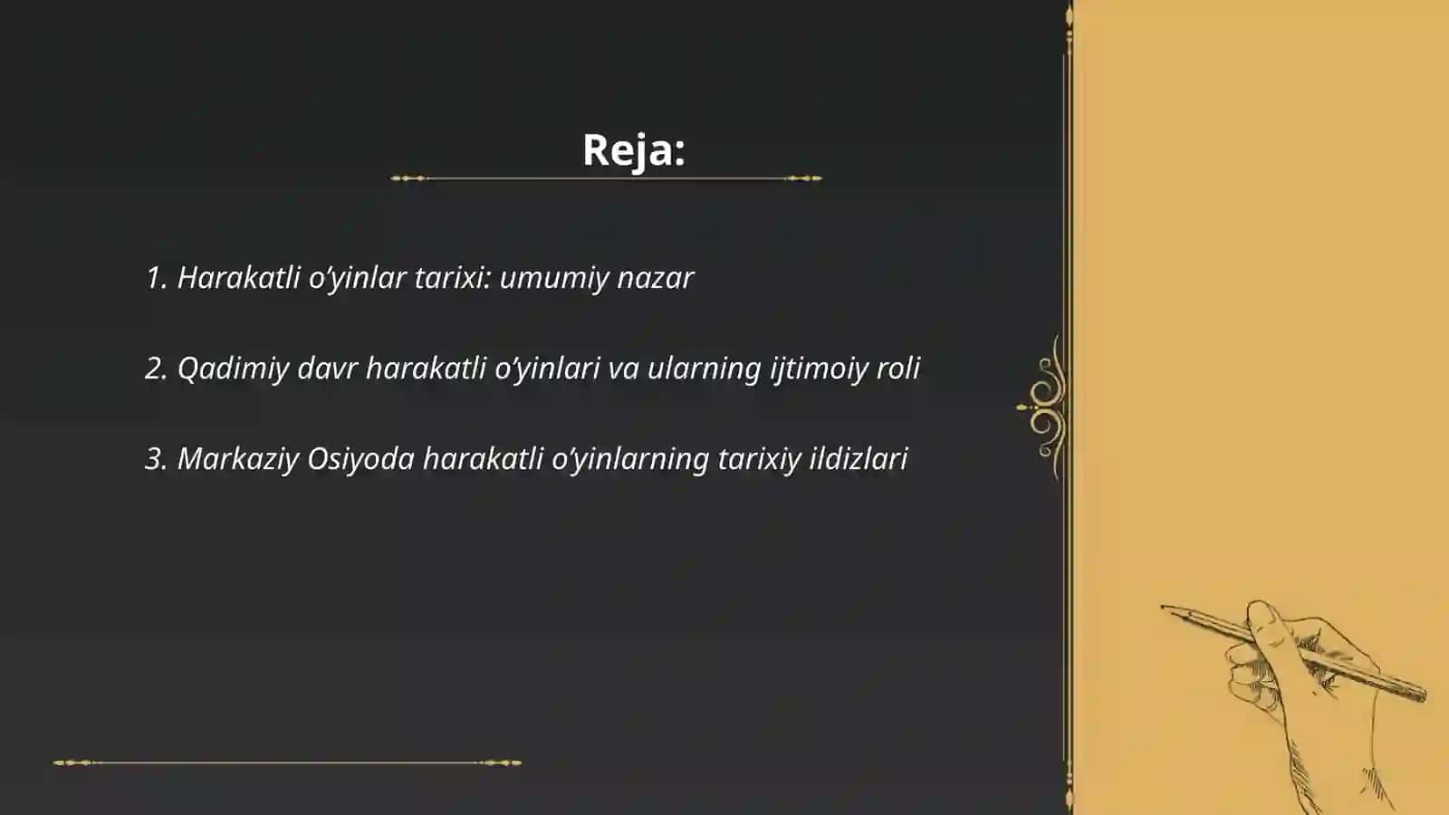 Harakatli o’yinlar tarixi 2