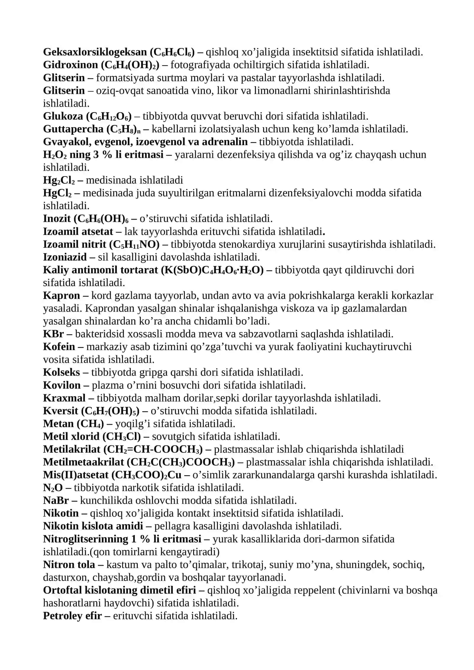 Moddalarni ishlatilishi 2