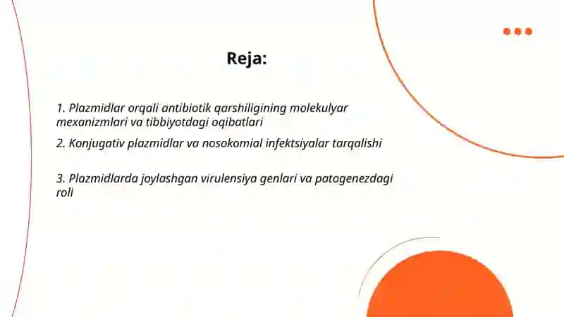 Plazmidlar orqali antibiotik qarshiligining molekulyar mexanizmlari va tibbiyotdagi oqibatlari 2
