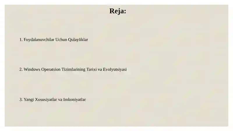 Windows Operatsion Tizimlarining Tarixi va Evolyutsiyasi 2