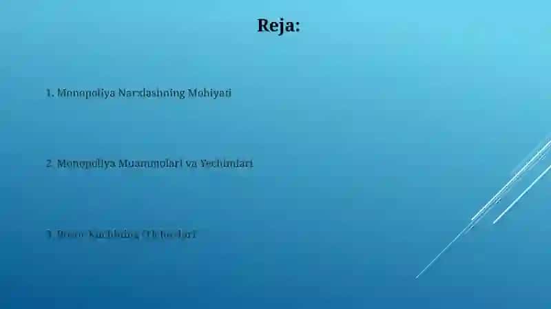 Monopoliya Narxlashning Iqtisodiy Oqibatlari 2