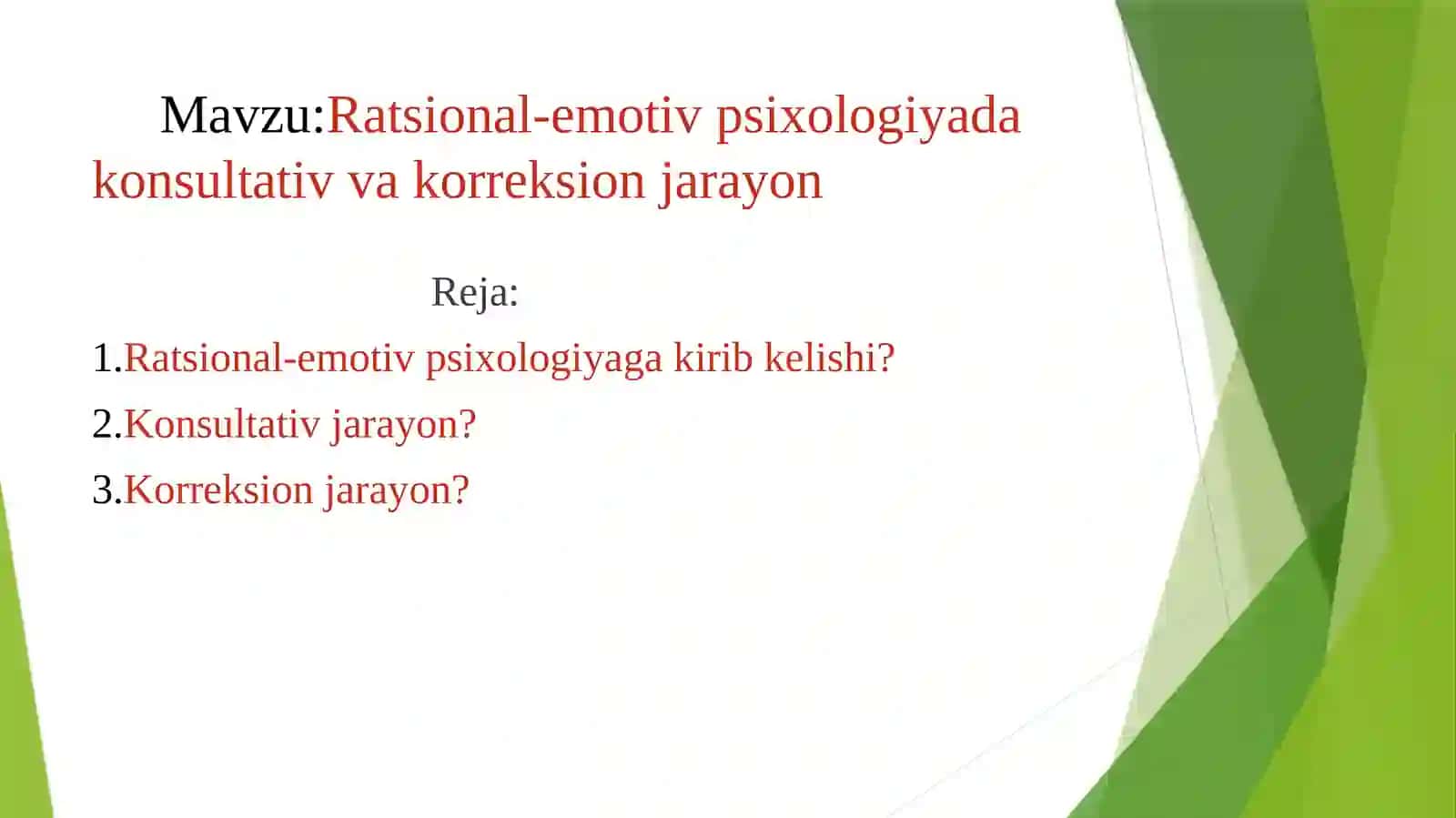 Ratsional-emotiv psixologiyadagi konsultativ va korreksion jarayon 2