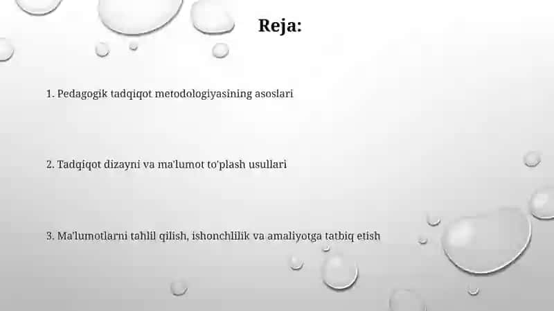 Pedagogikaning ilmiy-tadqiqot metodlari 2