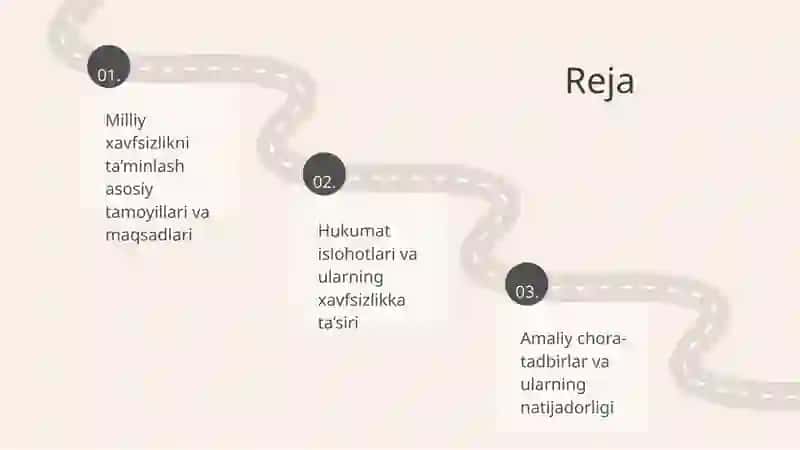Milliy xavfsizlikni taminlash borasida amalga oshirilyotgan islohotlar 2