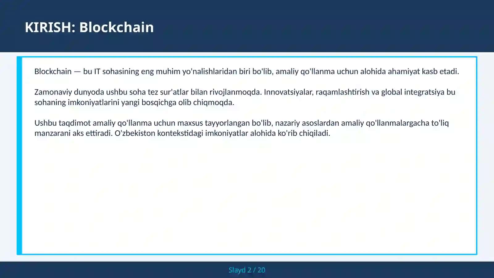 Solidity — amaliy qo'llanma 2
