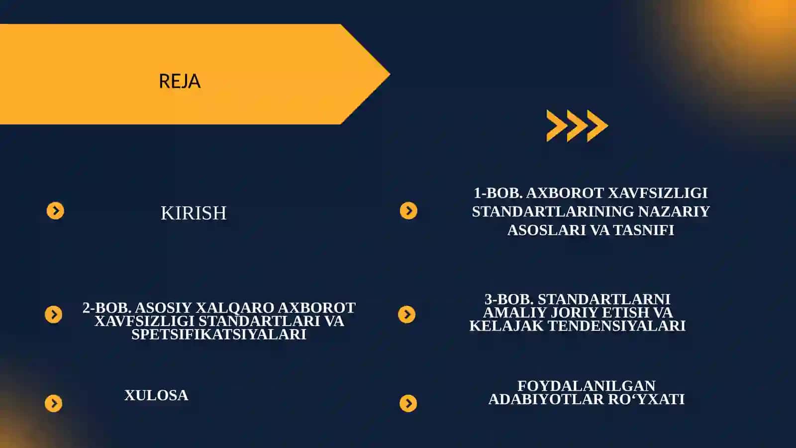 AXBOROT XAVFSIZLIGI STANDARTLAR 2