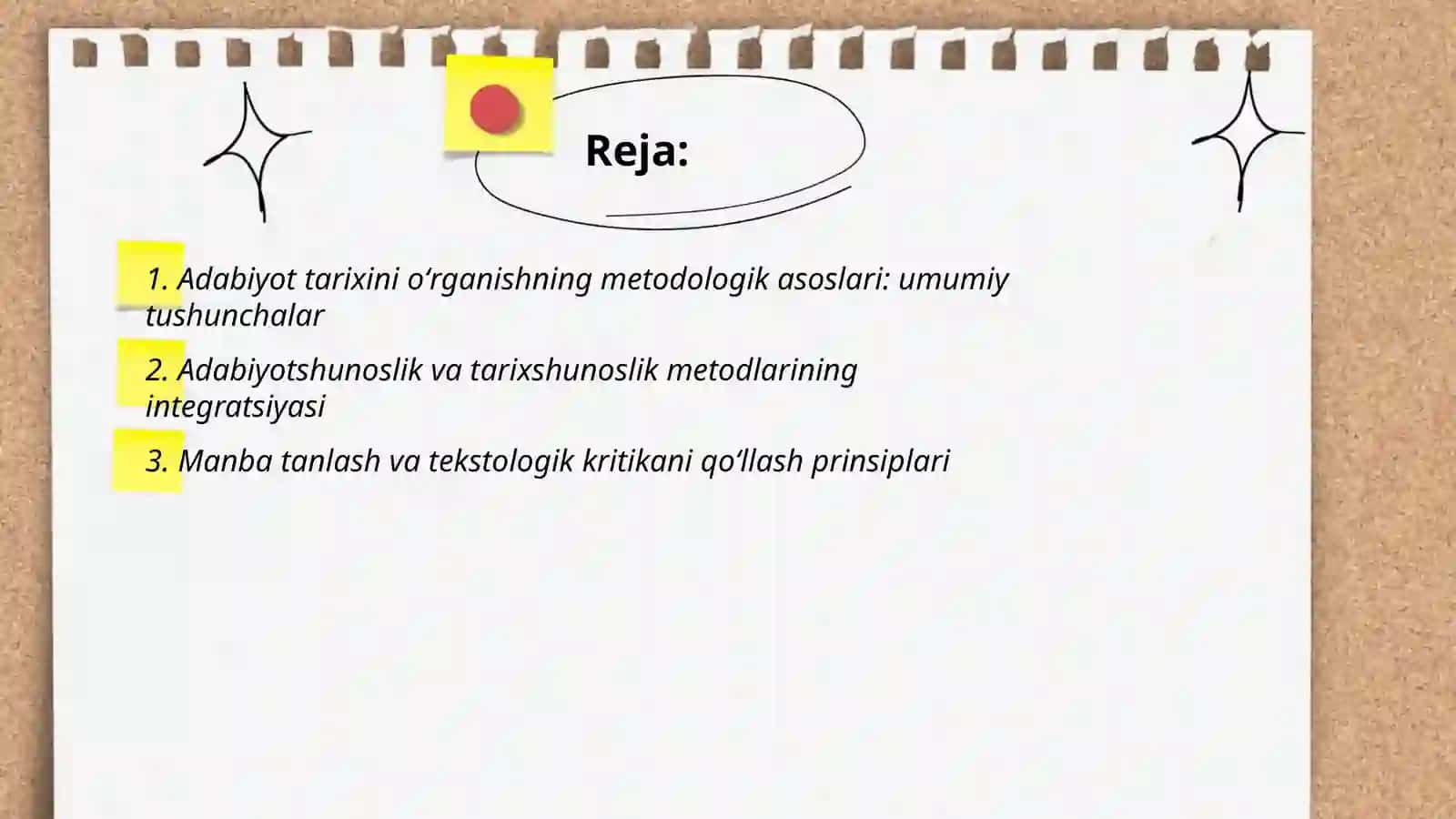 Adabiyot tarixini oʻrganishning metodologik asoslari va uni davrlashtirish tamoyillari 2
