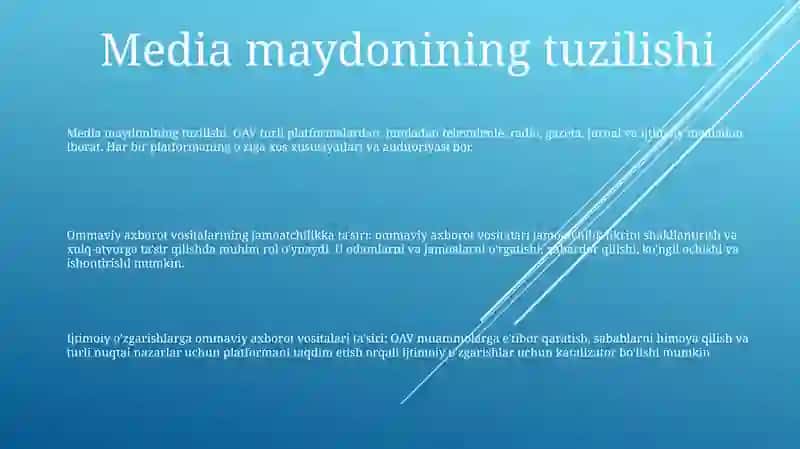 Media Maydon Tuzilishi Va Ta'Siri 2