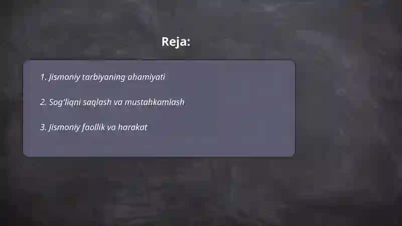 Jismoniy tarbiyaning asosiy tushunchalar va tamoyillar 2