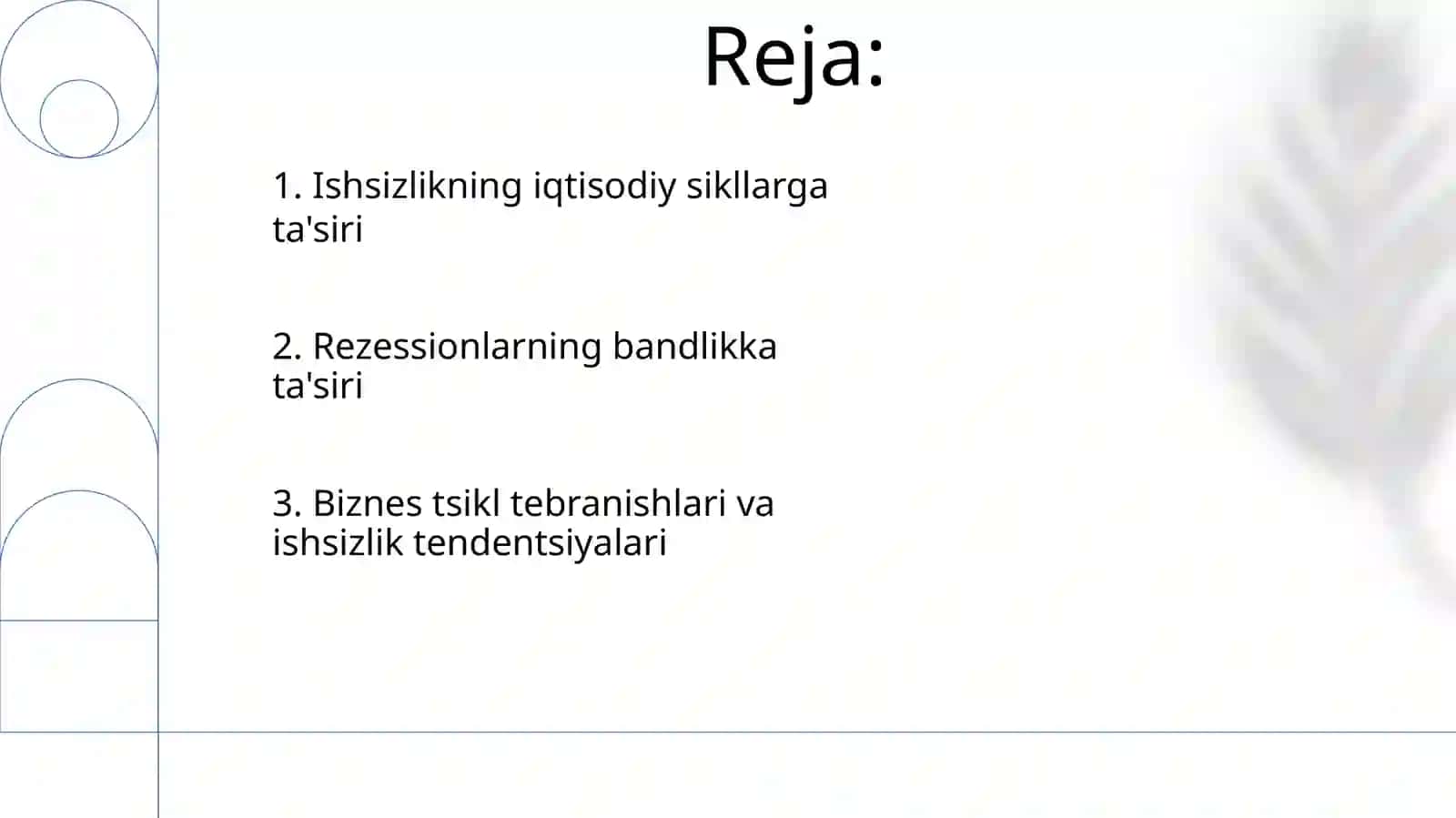 Ishsizlik va biznes sikllari 2