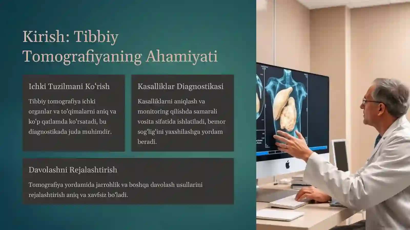 Tibbiy Tomografiya Apparatlarining Ishlash Prinsiplari 2