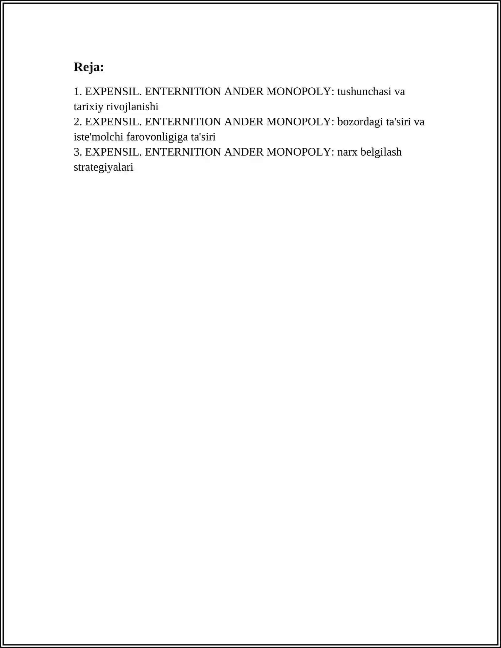 EXPENSIL. ENTERNITION ANDER MONOPOLY 2