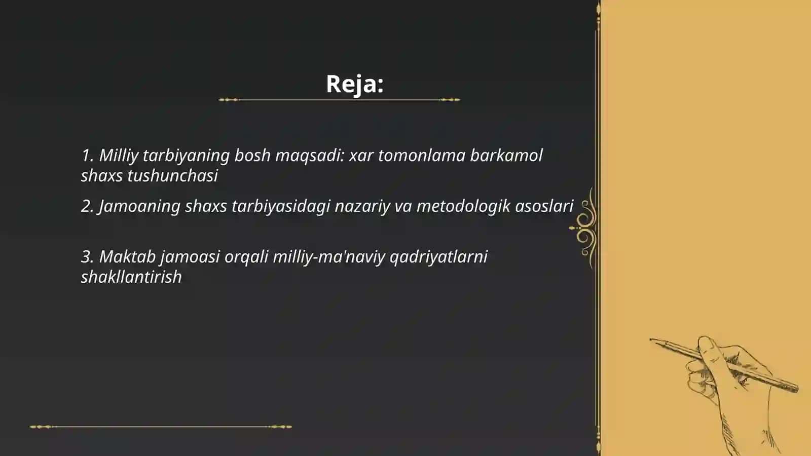 Xar tomonlama barkamol shaxsni shakllantirish milliy tarbiya 2