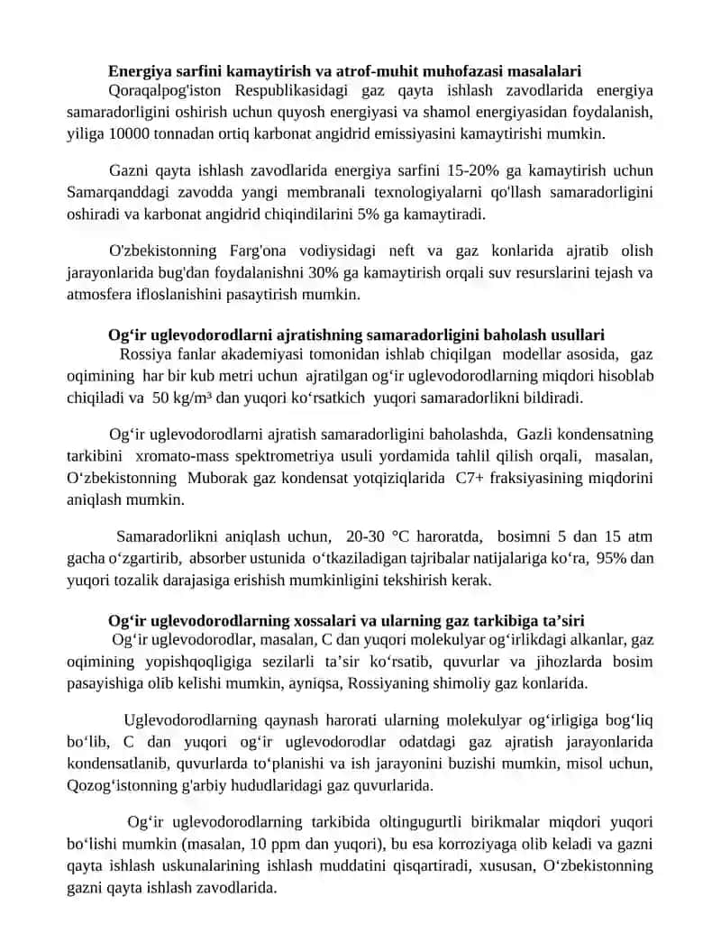 Og'ir uglevodorodlarni absorbtsiya qilish 2
