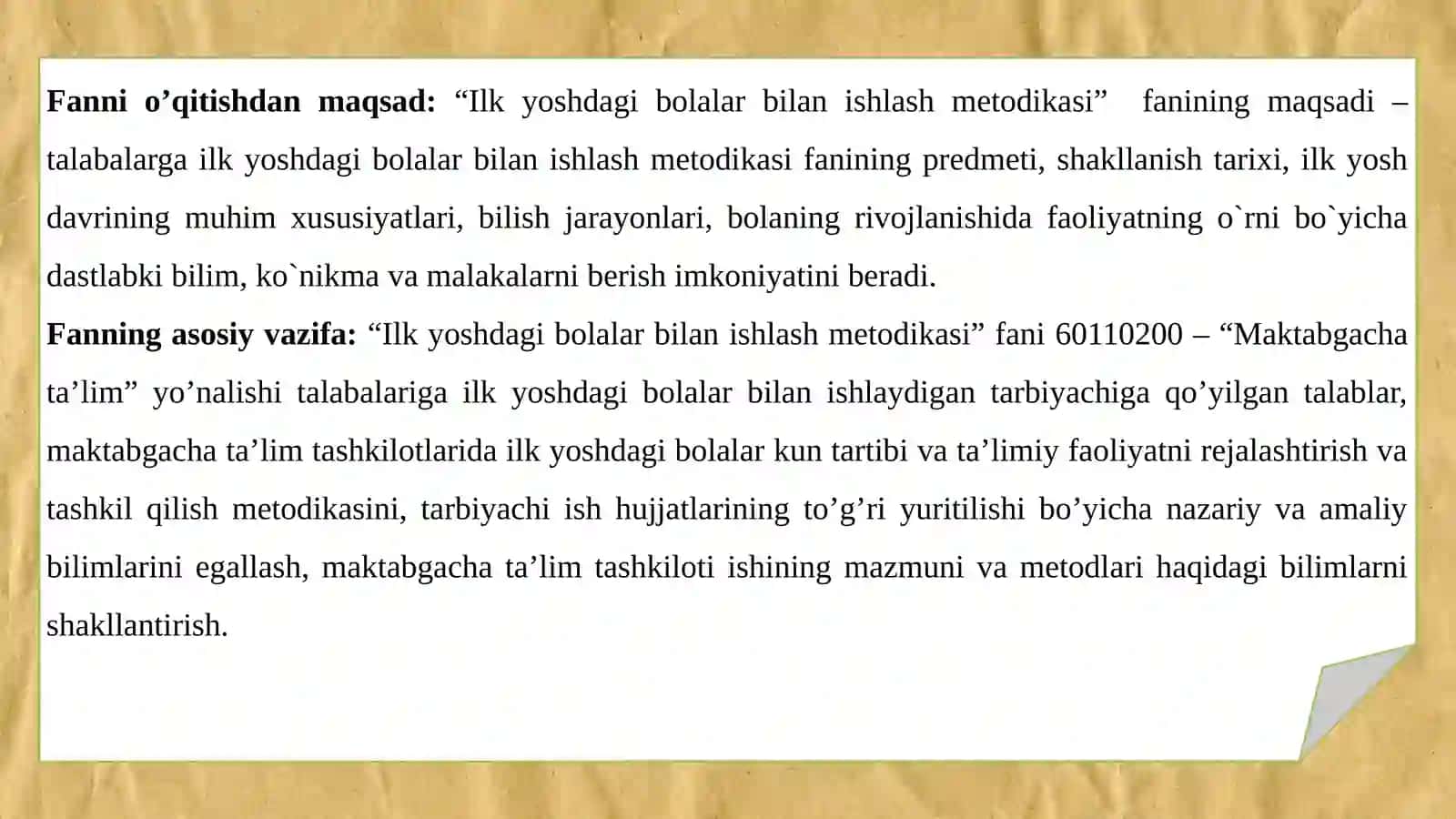 Ilk yoshdagi bolalar bilan ishlash metodikasi 2