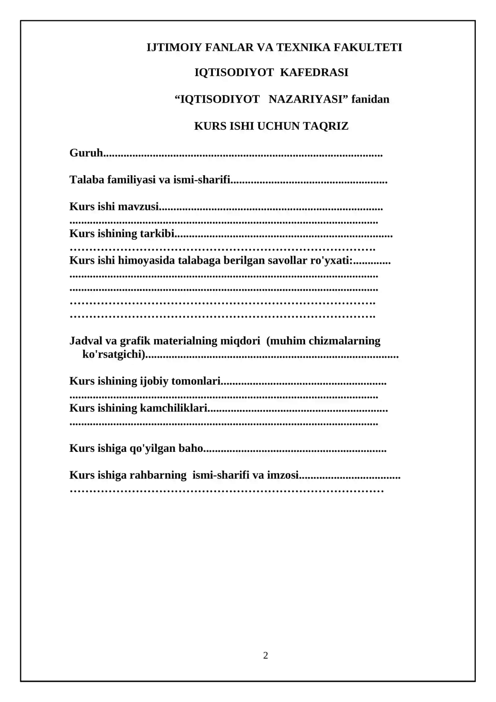 Molyaviy munosabatlarning jamiyat taraqqiyotidagi o’rni 2