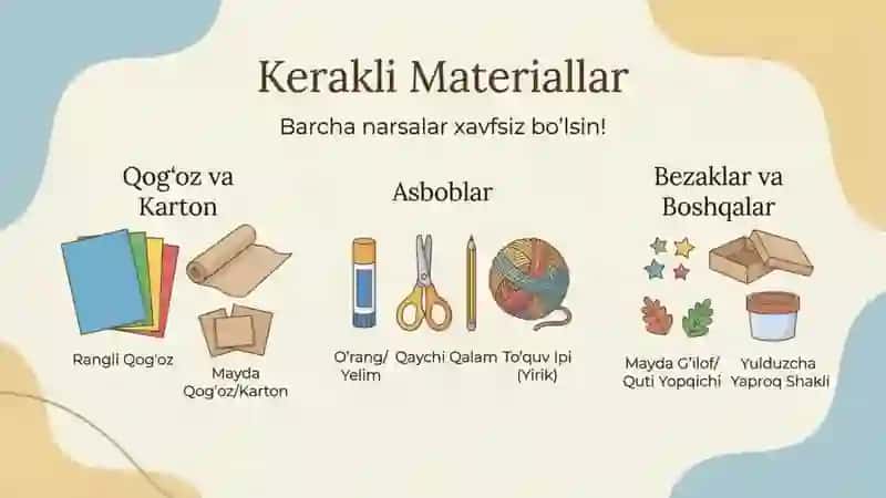 ip va qogʻozdan qoʻgʻirchoq yasash 2