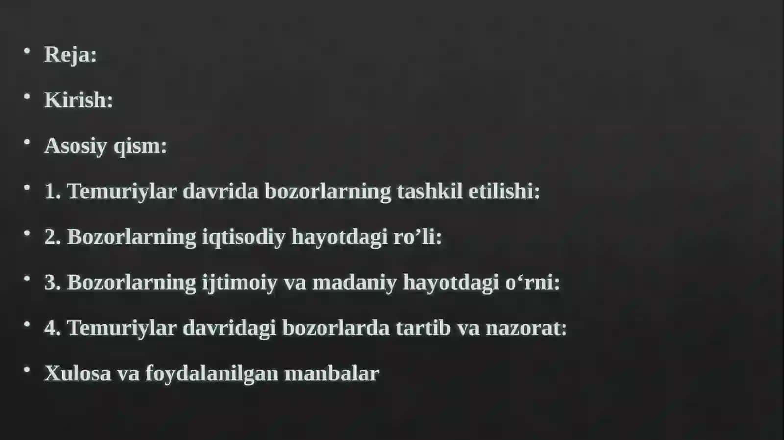 Temuriylar Davlatida Bozorlarning Ijtimoiy va Madaniy Hayotda Tutgan O‘rni 2