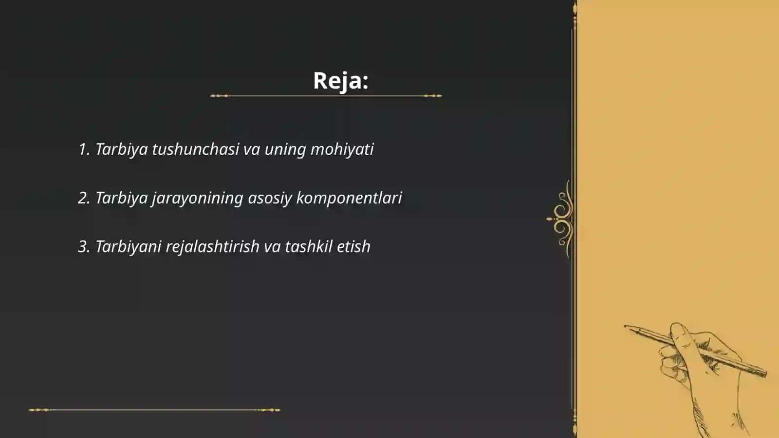 Tarbiya teoriyasi va turlari 2