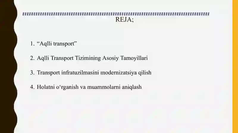 Shaharlarda aqlli transport tizimini rejalashtirish 2