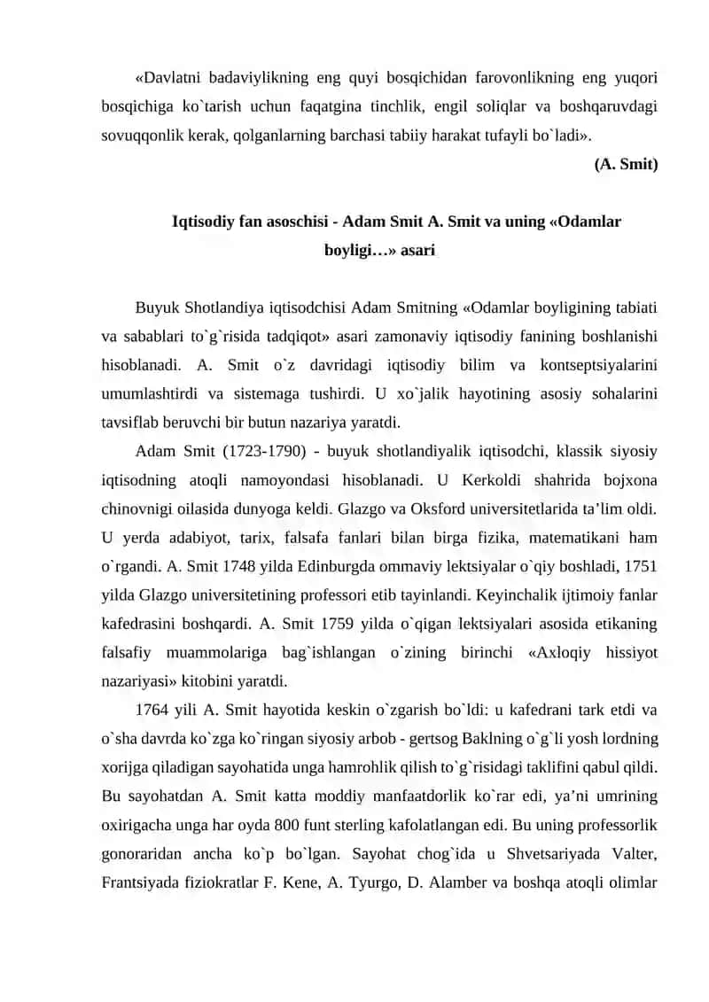 Klassik iqtisodiy maktabning rivojlanishi 2