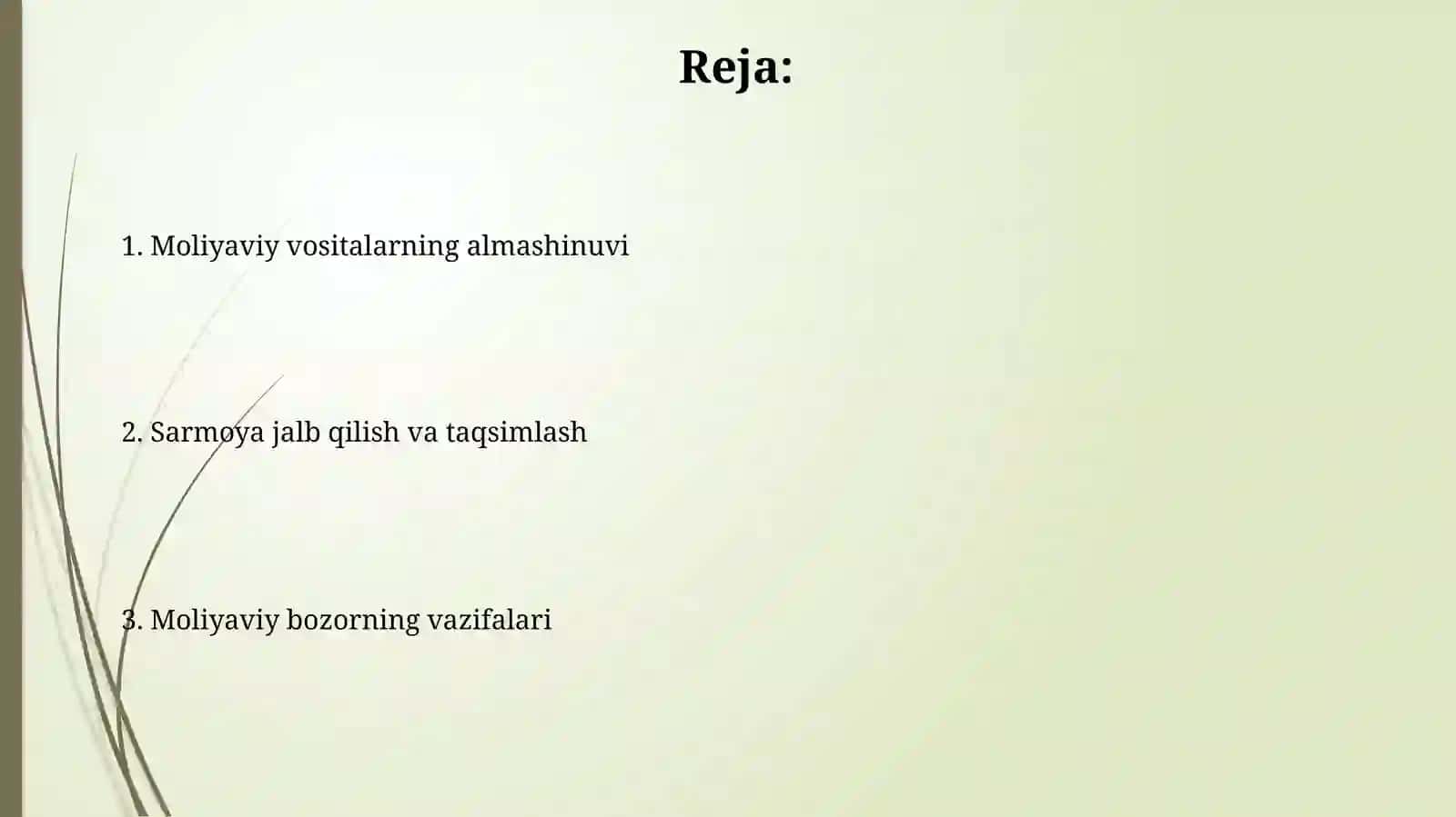 Moliya bozorining funksiyalari 2