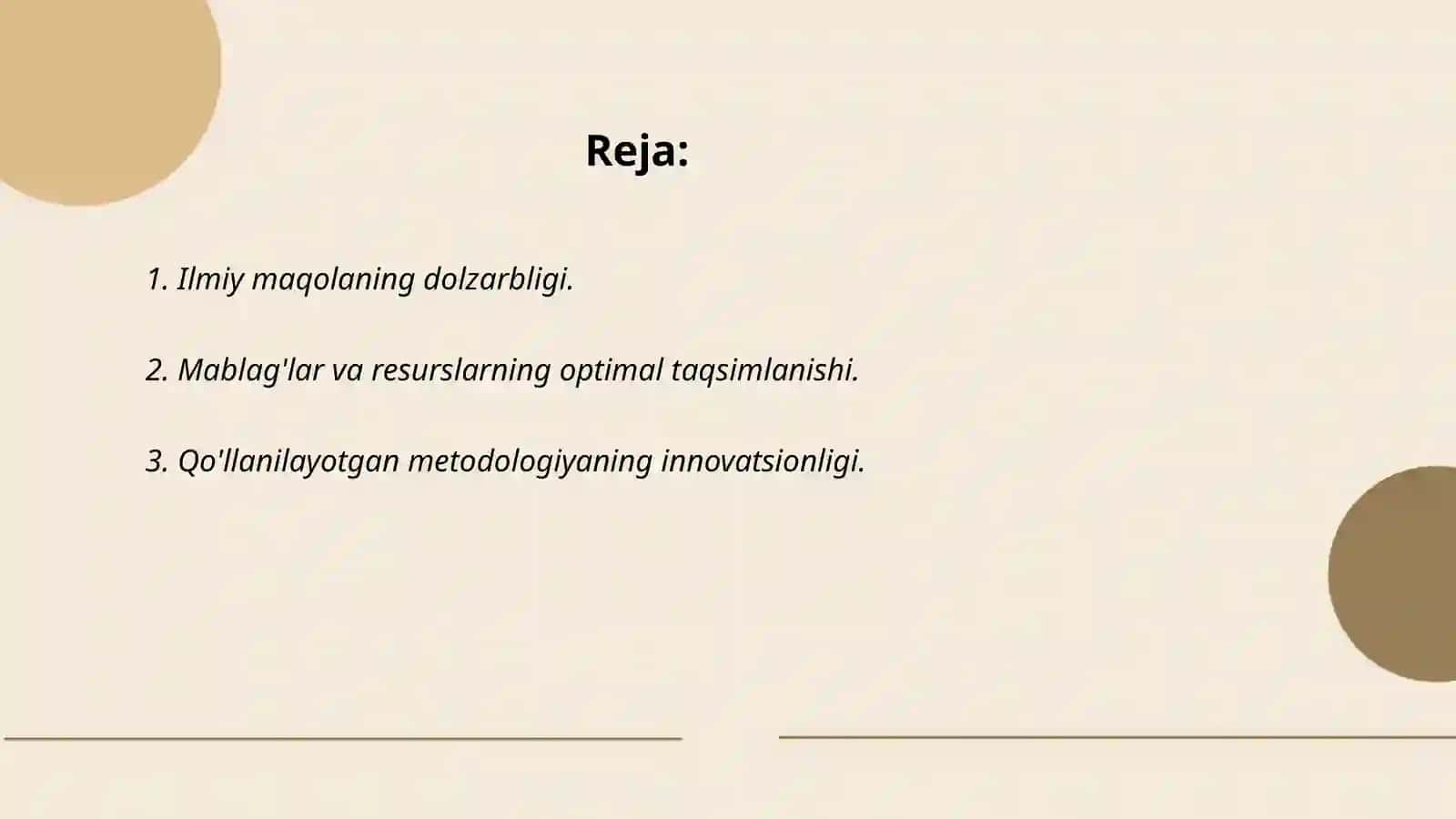 Ilmiy maqola uchun tanlangan mavzuni asoslash 2