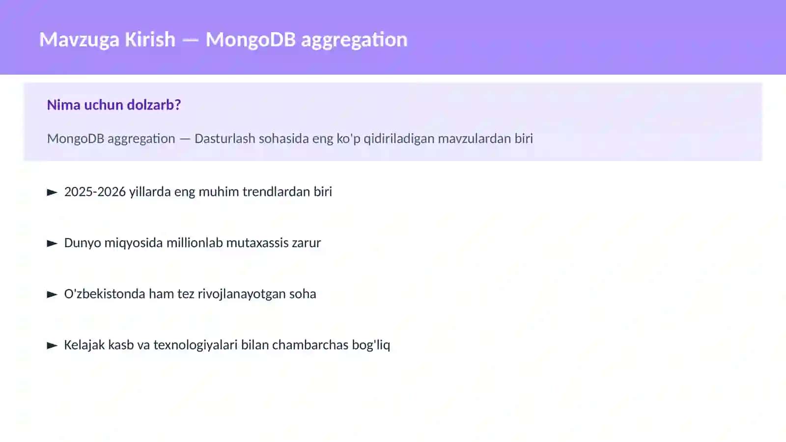 MongoDB aggregation 2