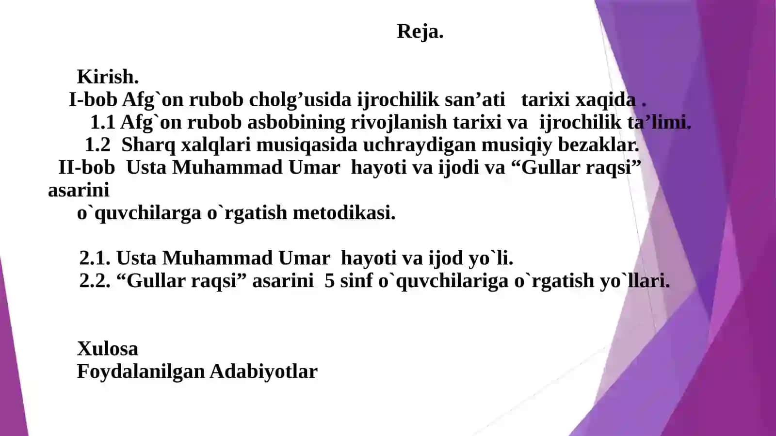Gullar raqsi o'rgatish uslubi 2