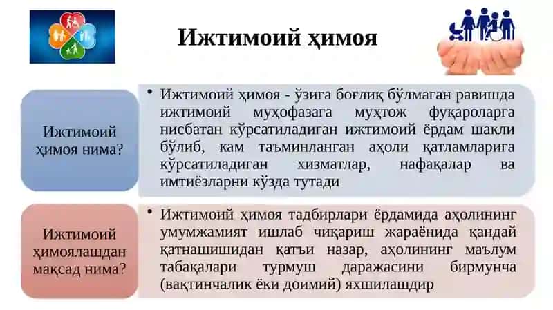 Ижтимоий ҳимоя 2
