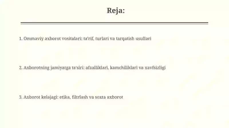 Ommaviy axborot vositalari: ta'rif, turlari va tarqatish usullari 2