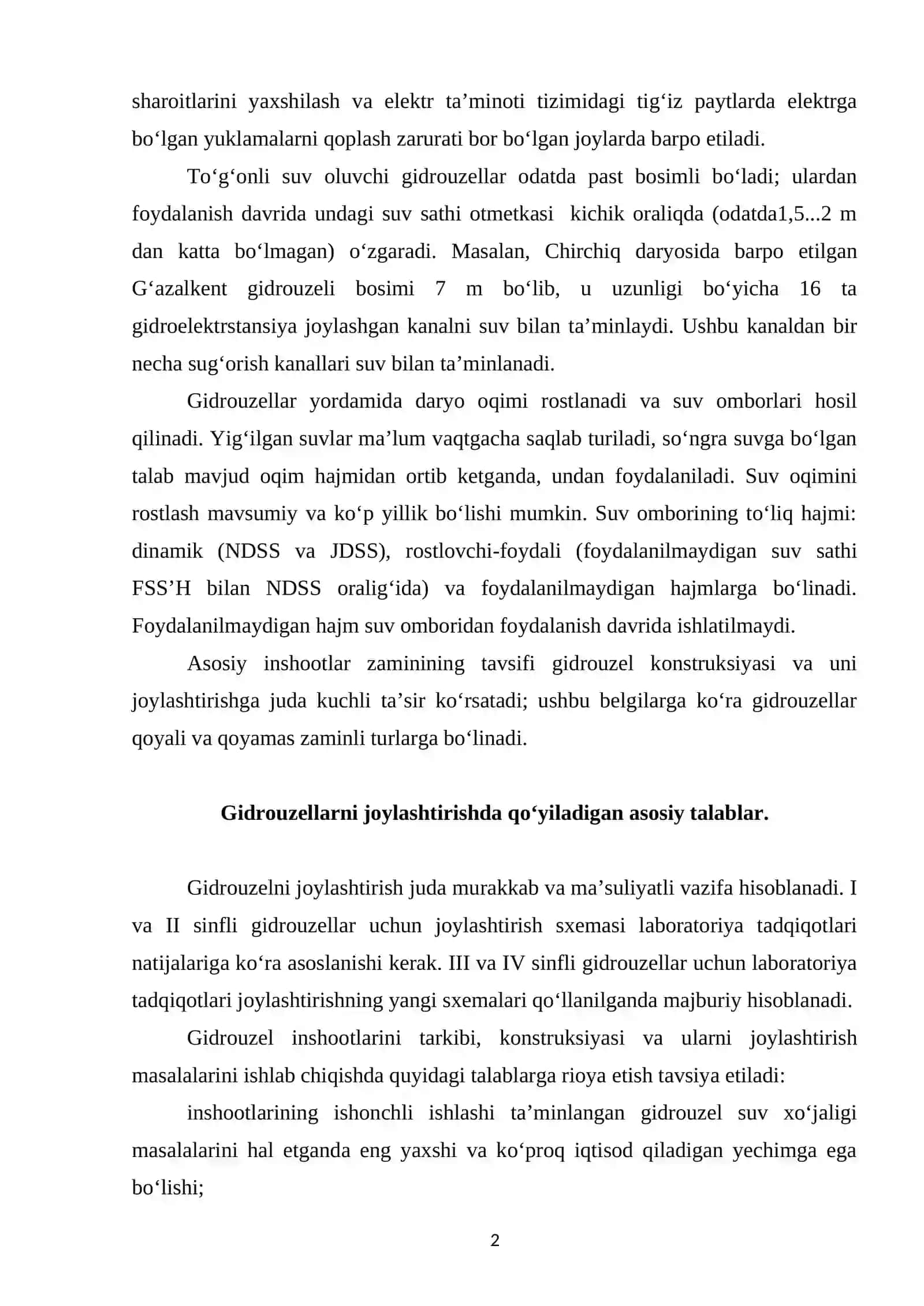 Daryodagi inshootlar bo‘gini komponovkasi 2