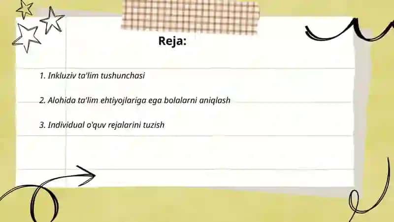 Alohida ta'lim ehtiyojlari bŏlgan bolalarni samarali inklyuziv ta'lim olishining asosiy shartlari 2