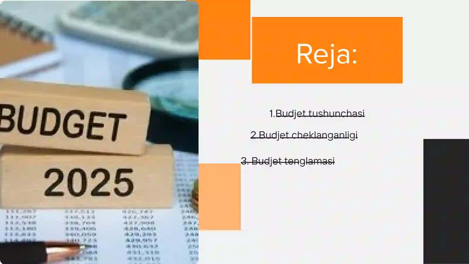 Budjetning cheklanganligi va budjetning tenglamasi 2