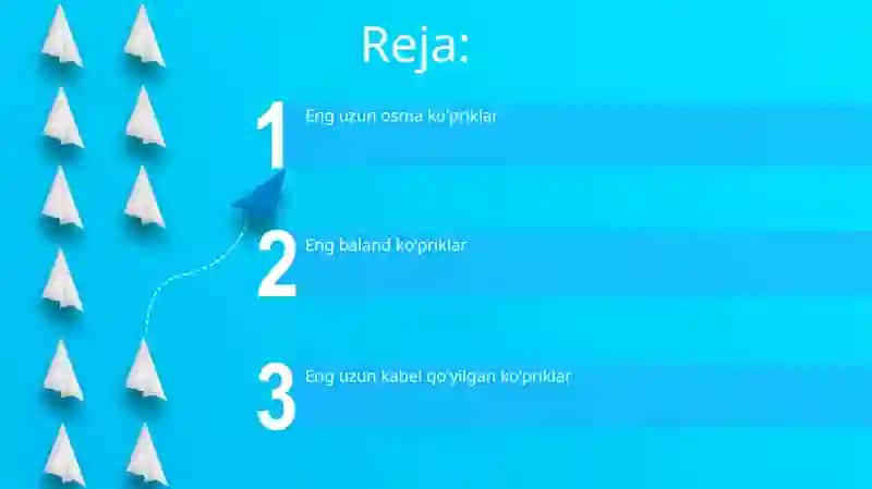 Eng uzun osma ko'priklar 2