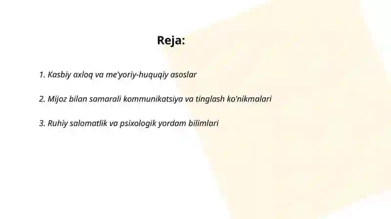 Ijtimoiy ishchi kasbining zamonaviy talablari 2