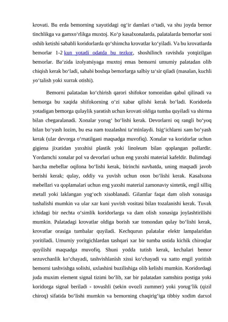 Xirurgiya bo ‘limi tuzilmasi va uni ishini tashkil qilish. Tuzilishi va jiхоzlanishi. 2