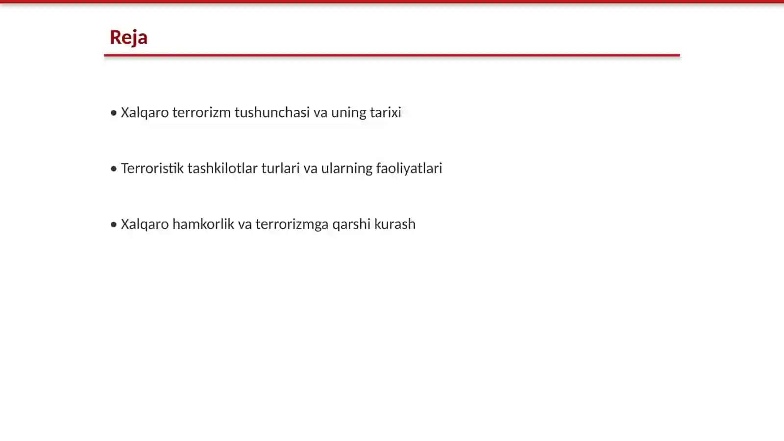 Xalqaro terrorizm va terroristik tashkilotlar 2