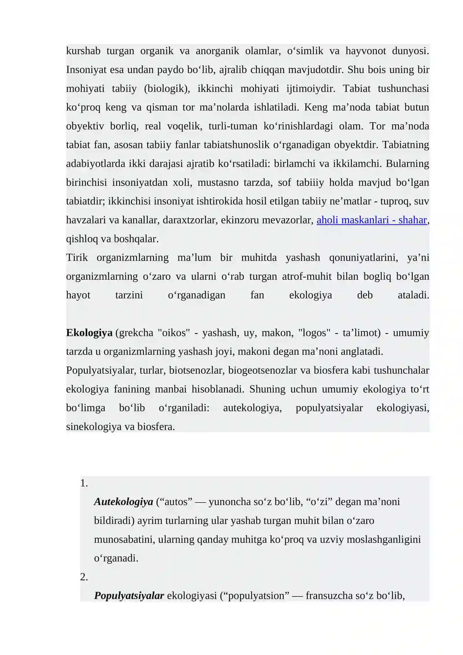ENDOGEN (ICHKI) GEOLOGIK JARAYONLARNING EKOLOGIK SHAROITIGA TASIRI 2