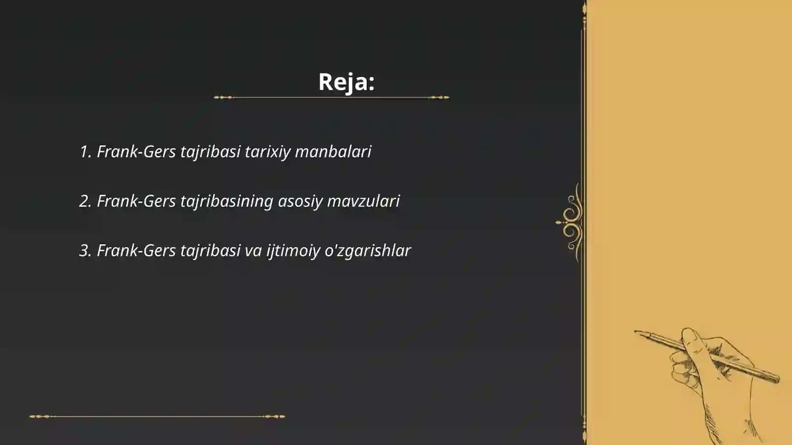 Frank-Gers tajribalari 2
