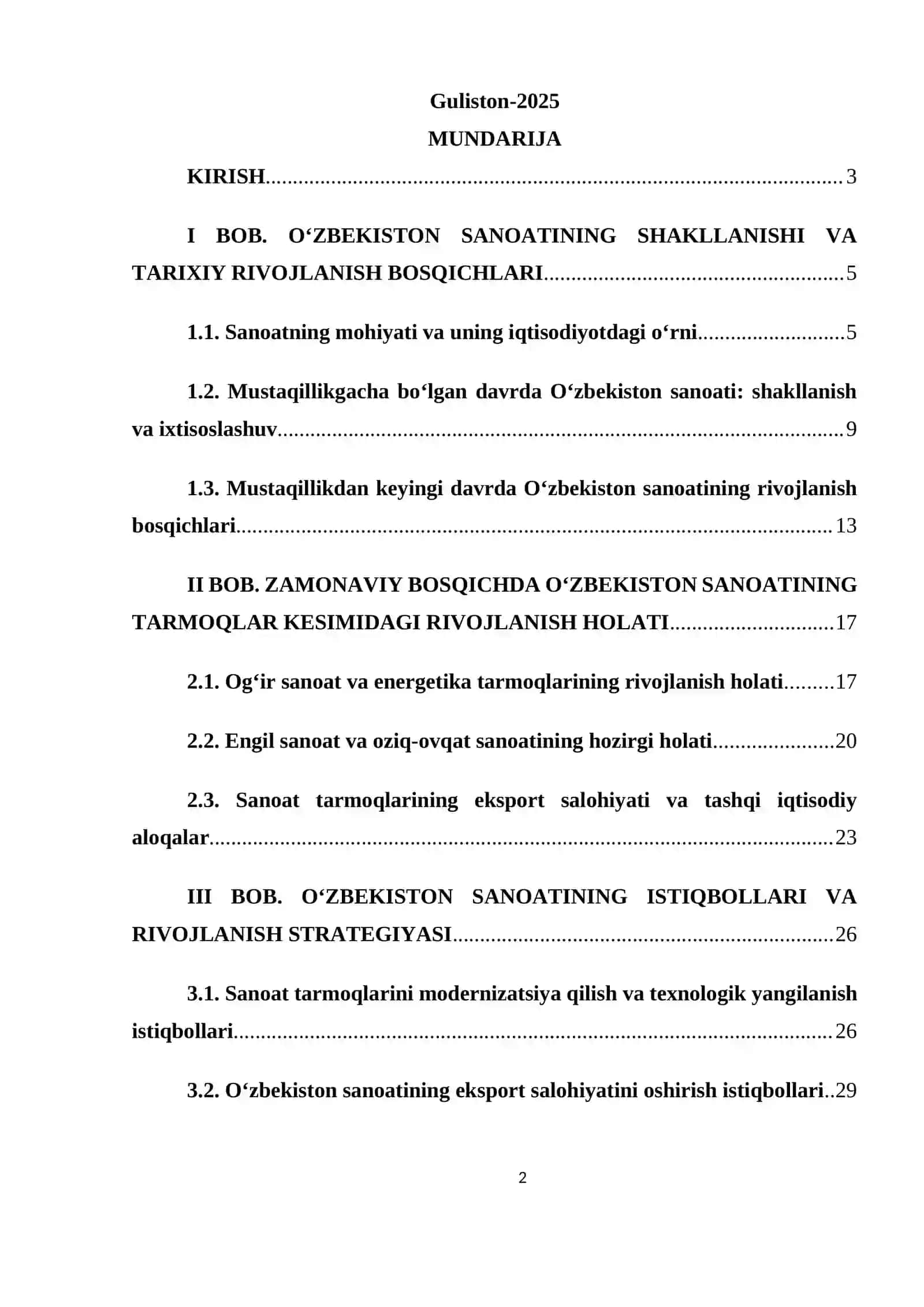 IQTISODIYOT VA INNOVATSIYALAR FAKULTETI 2